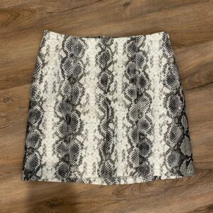 Snake Skin Mini Skirt